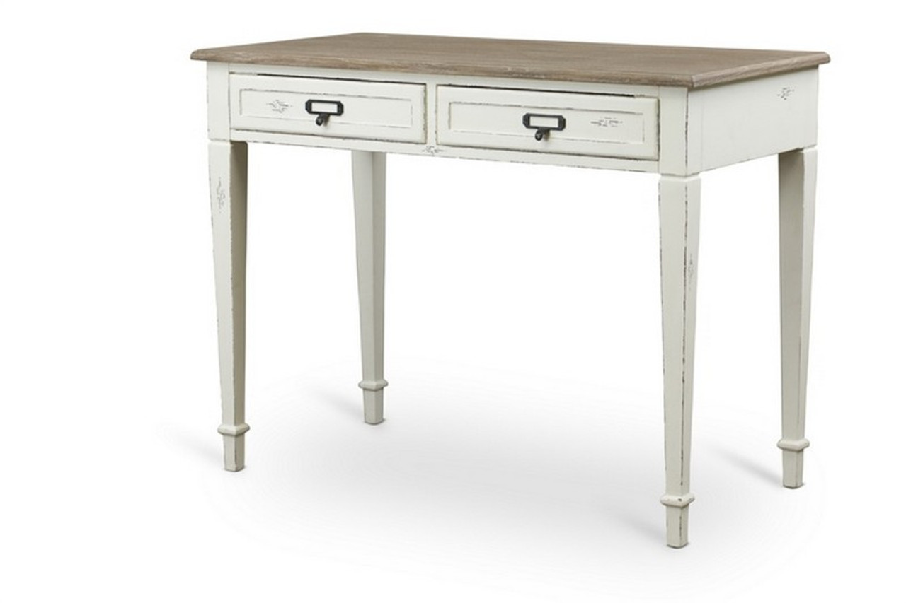 Baxton Studio Dauphine Traditional French 1-Drawer Accent Console Table Medium White White & Studio Anjou Traditional French Accent Nightstand