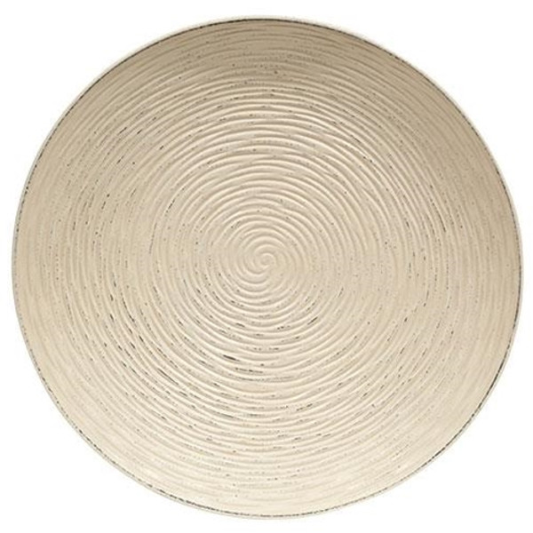 Antiqued White Carved Wood Plate G36994 By CWI Gifts