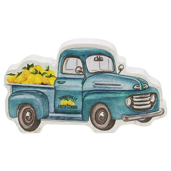 Sunnyville Fresh Lemons Chunky Truck Sitter G37059 By CWI Gifts