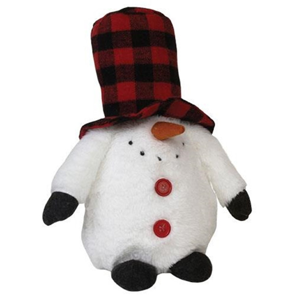 CWI Gifts Small Plush Plaid Hat Snowman GADC2748