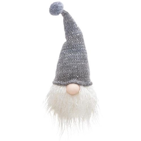 *Sitting Gray Hat Santa Gnome GADC3030 By CWI Gifts