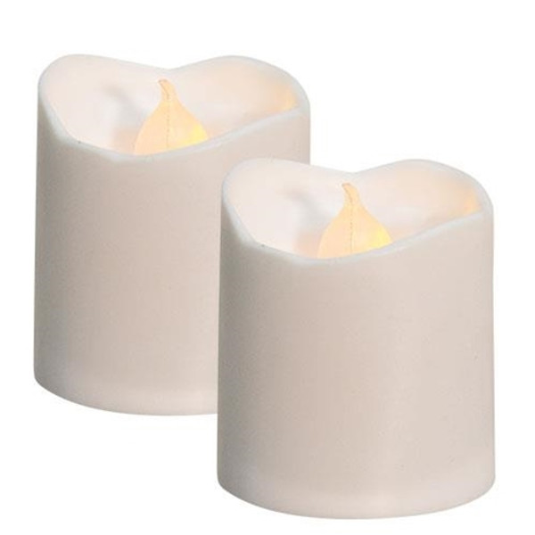 2/Pk Led Votive, White (Pack Of 5) G75666 By CWI Gifts