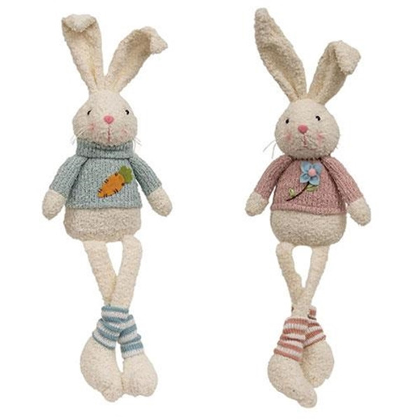 Spring Sweater Bunny 2 Asstd. (Pack Of 2) GADC5050 By CWI Gifts