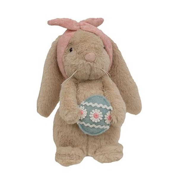 Fuzzy Easter Egg Bunny With Headband GADCSP3012 By CWI Gifts