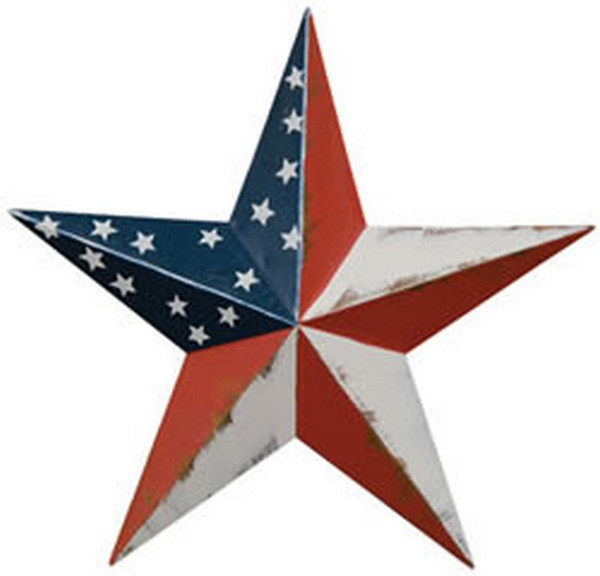 Americana Barn Star - 5.50" G758055 By CWI Gifts