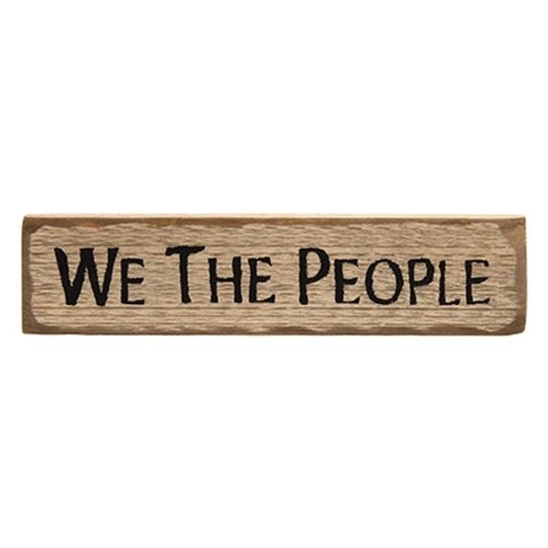 *We The People Distressed Barnwood Sign GBSC738 By CWI Gifts