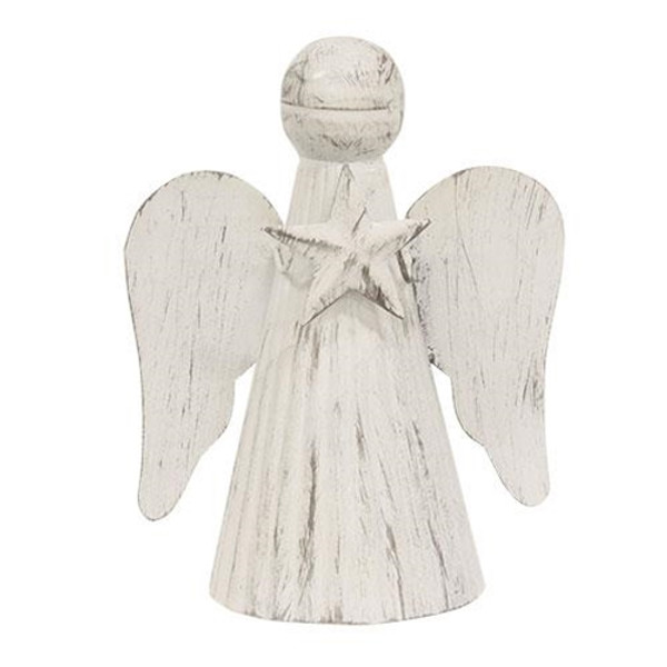 Shabby Chic Metal Angel Holding Star GC23316 By CWI Gifts