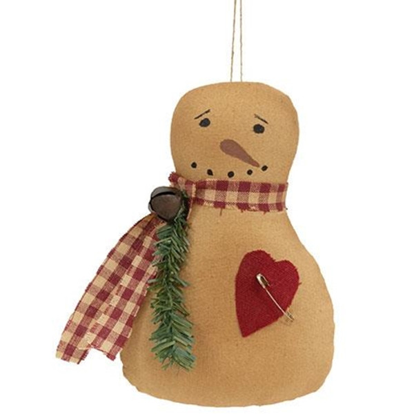 Snowman Heart Christmas Ornament GCS38465 By CWI Gifts