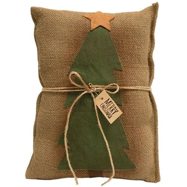 Merry Christmas Tree Decorative Pillow GCS38483 By CWI Gifts