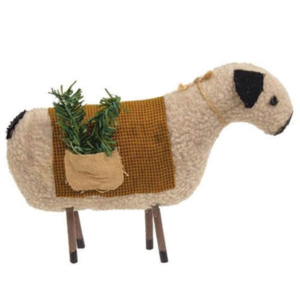 Sheep With Pine Christmas Ornament GCS38518 By CWI Gifts