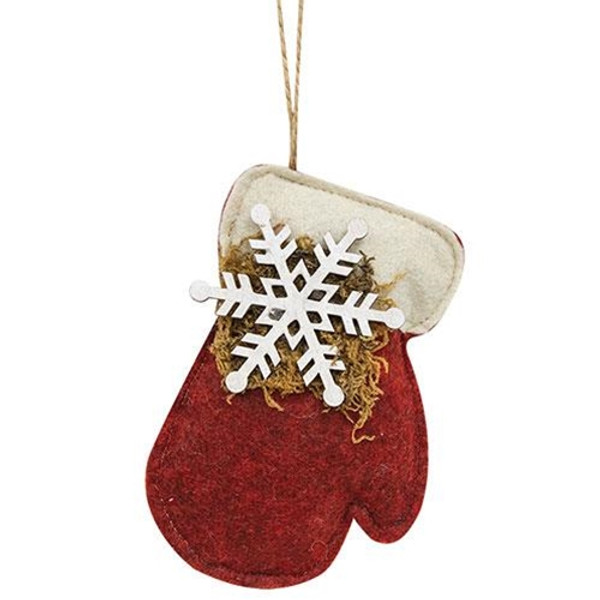 Snowflake Mitten Felt Ornament GCS38571 By CWI Gifts