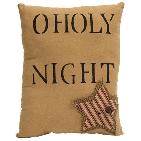 O Holy Night Star Primitive Pillow GCS38676 By CWI Gifts