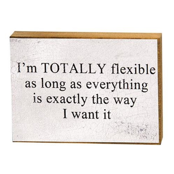 I'M Totally Flexible Block GCV2202 By CWI Gifts