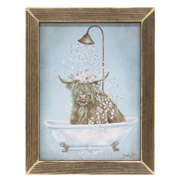 Highland Flower Shower Framed Print GDC134 By CWI Gifts