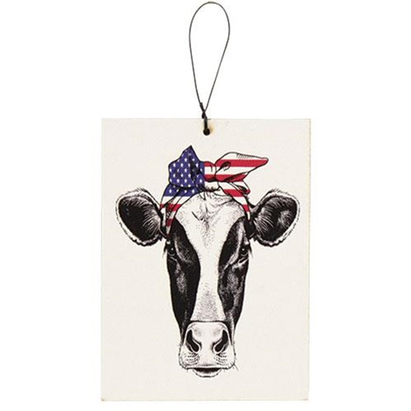 Americana Bandana Cow Ornament GFPP00121 By CWI Gifts