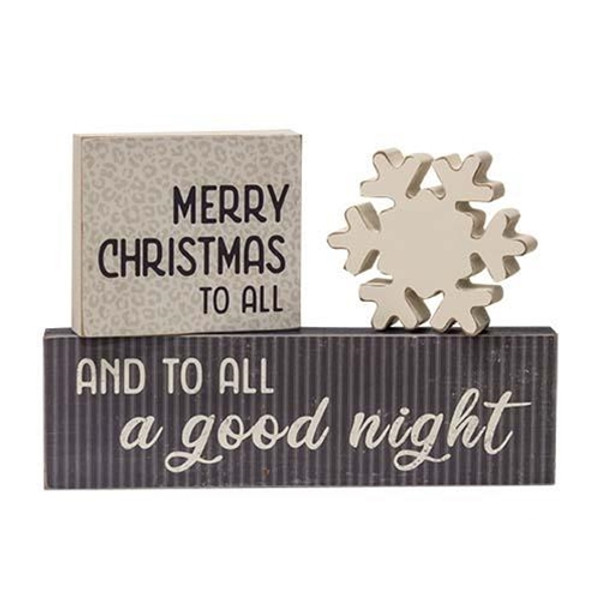 3/Set Merry Christmas To All Blocks GH36264 By CWI Gifts