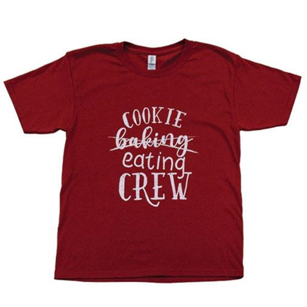 Cookie Baking/Eating Crew Youth T-Shirt Cardinal Youth Small GL129YS By CWI Gifts