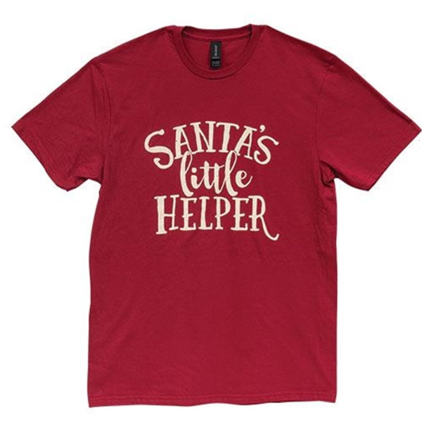 Santa'S Little Helper T-Shirt Cardinal Red Large GL148L By CWI Gifts