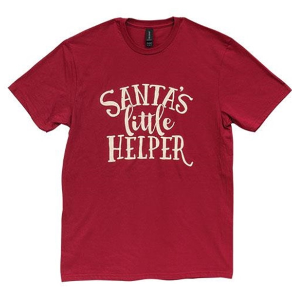 Santa'S Little Helper T-Shirt Cardinal Red Medium GL148M By CWI Gifts