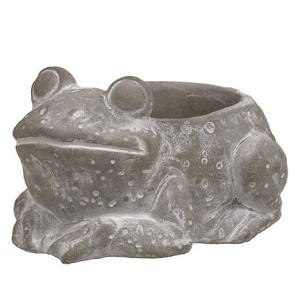 Frog Resin Planter GRAF24043 By CWI Gifts