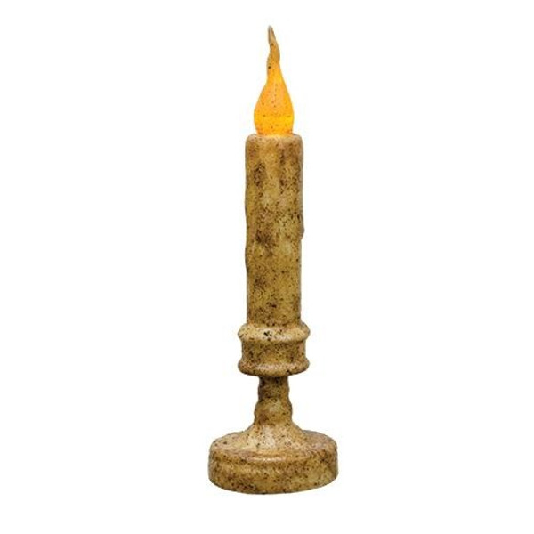 Burnt Ivory Candlestick - 8" G84572 By CWI Gifts