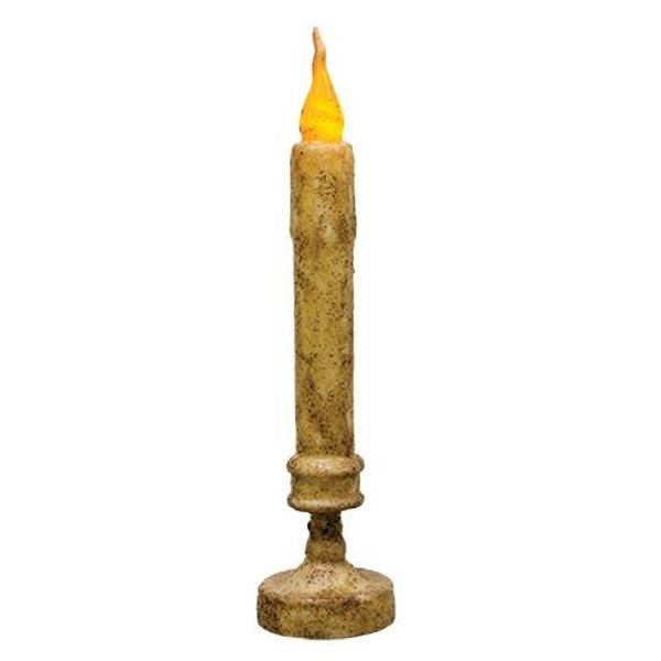 Burnt Ivory Candlestick - 10" G84574 By CWI Gifts