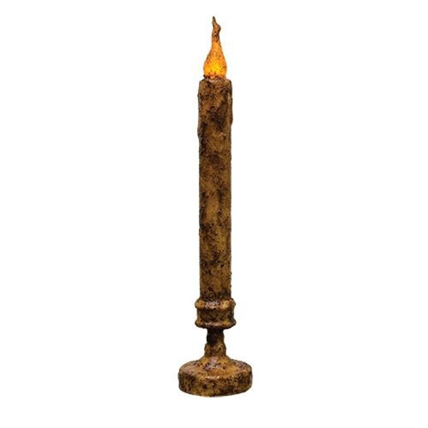 Burnt Mustard Candlestick - 11.5" G84577 By CWI Gifts