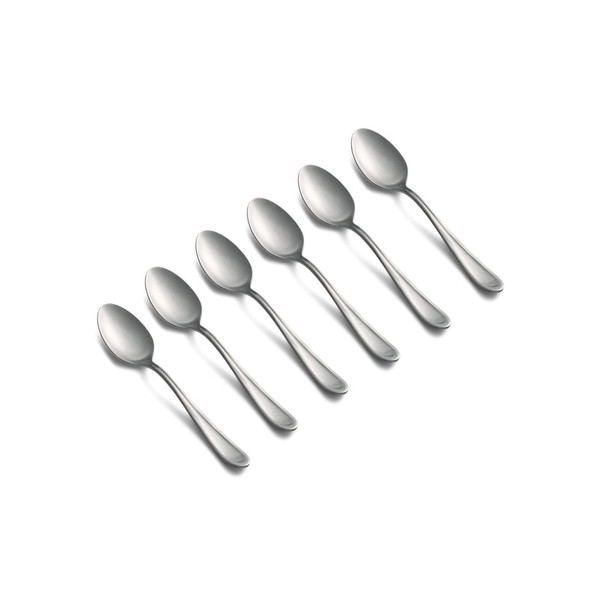 Malibu Satin 18/0 Stainless Steel 6-Piece Little Table Spoon 3207G7HCG01 By Lenox