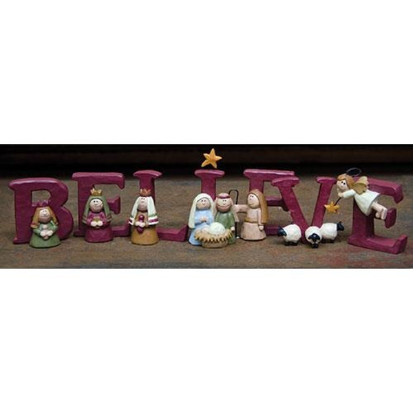 7/Set Believe Nativity G86089 By CWI Gifts