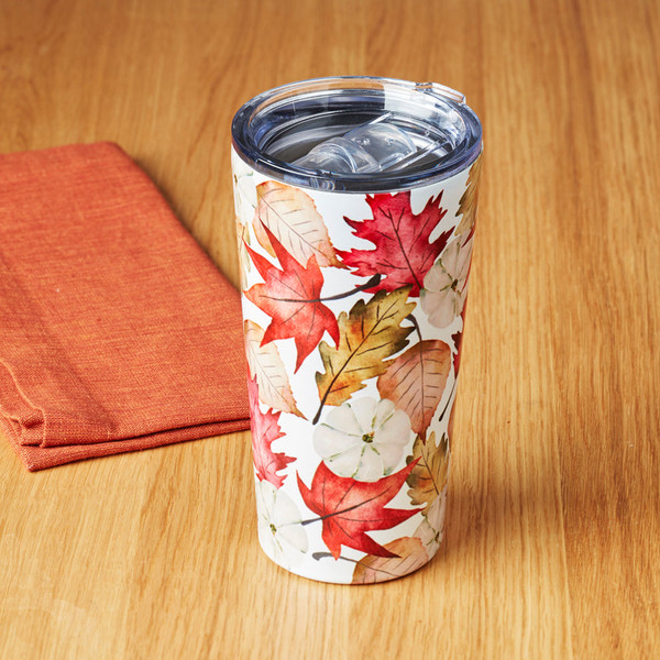 20 Oz Leaves Pumpkins Insulated Tumbler 895968 By Lenox