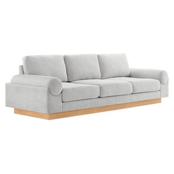 Modway Oasis Upholstered Fabric Sofa - Light Gray EEI-6401-LGR