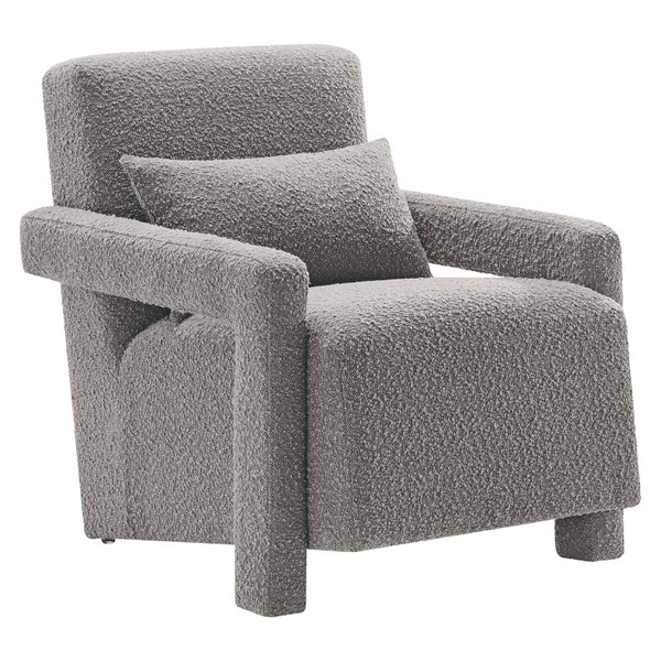 Modway Mirage Boucle Upholstered Armchair - Light Gray EEI-6475-LGR