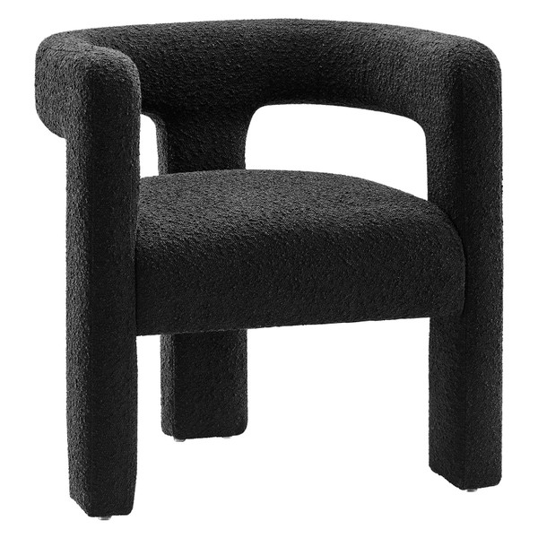 Modway Kayla Boucle Upholstered Armchair - Black EEI-6479-BLK