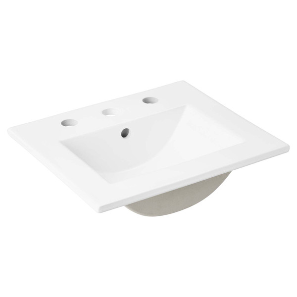 Modway Cayman 18" Bathroom Sink - White EEI-4836-WHI