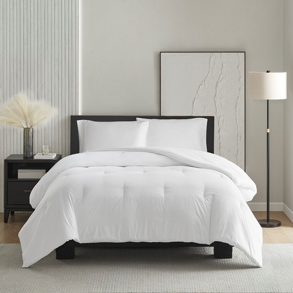 Honeycomb Textured Oversized Down Alternative Comforter - Full/Queen MP10-8278 By Olliix