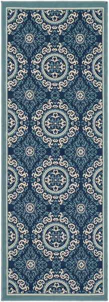 Surya Marina Machine Made Blue Rug MRN-3009 - 2'7" x 7'3"