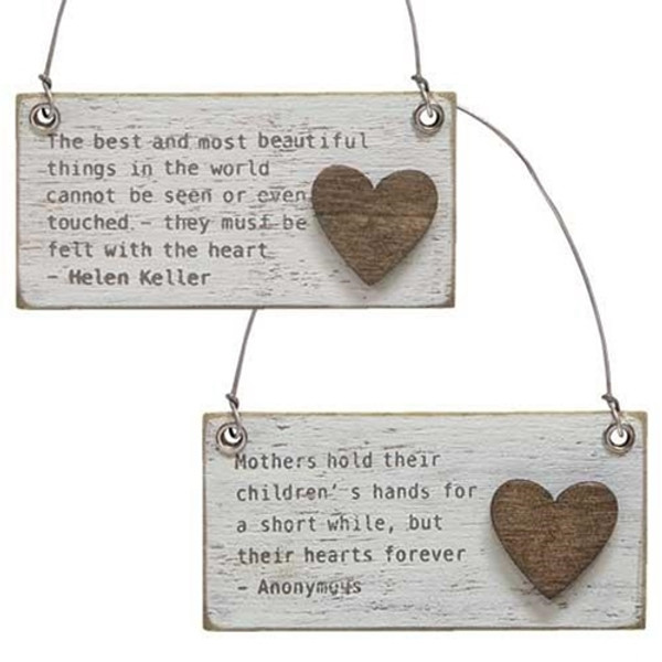 Best Things Charm Ornament Assorted. Set Of 2 G90345 By CWI Gifts