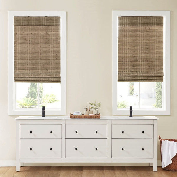 Eastfield Bamboo Light Filtering Roman Shade 64"L MP40-7801 By Olliix