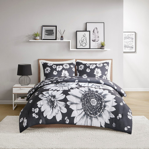 Maude Floral Reversible Comforter Set - Full/Queen ID10-2229 By Olliix