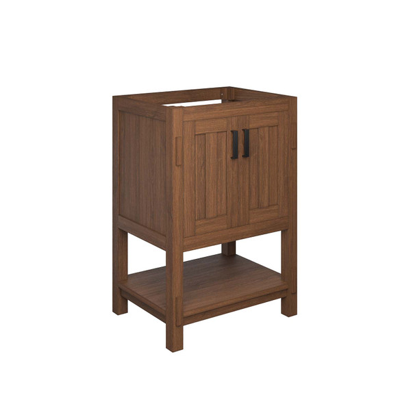 Modway Ashlyn 24" Wood Bathroom Vanity Cabinet (Sink Basin Not Included) - Walnut EEI-6403-WAL