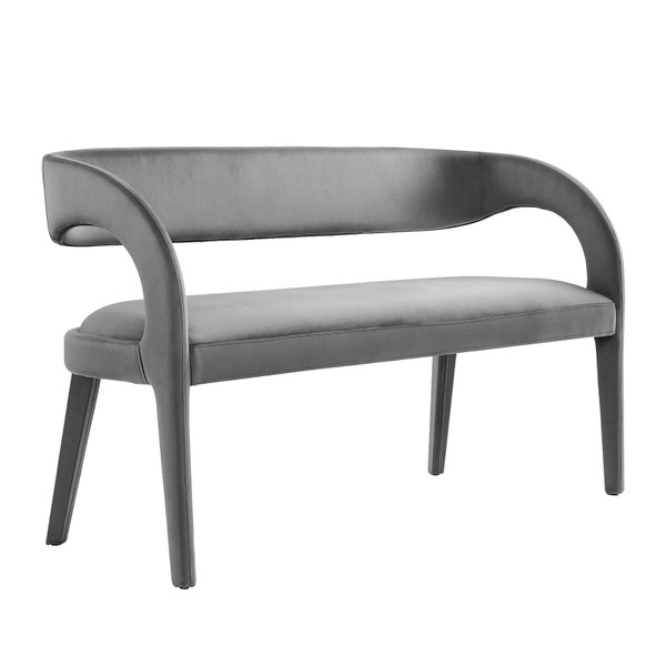 Modway Pinnacle Performance Velvet Accent Bench - Gray EEI-6572-GRY