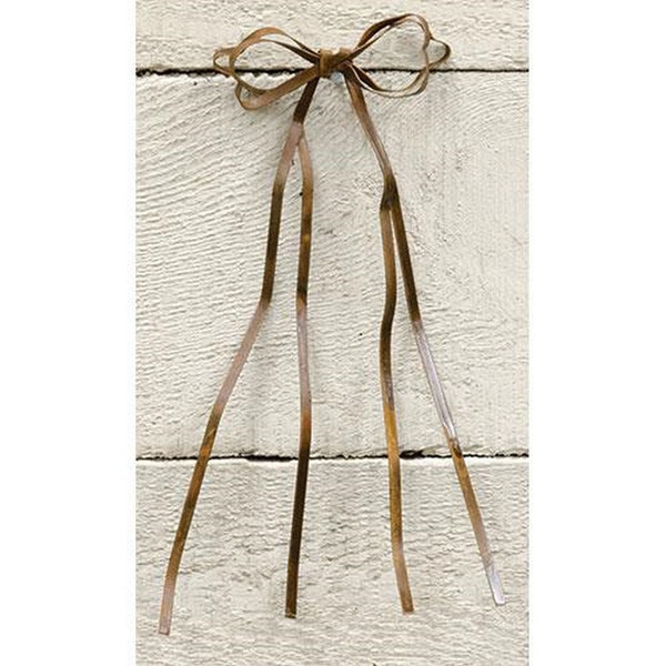 Rusty Tin Bow - 6.50" G9395XSA By CWI Gifts