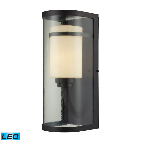 Elk Caldwell 1 Light Outdoor Sconce In Oiled Bronze - Led Offering Up To 800 Lumens (60 Watt Equivalent) 14102/1-LED