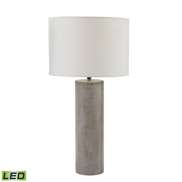 Elk Cubix 29.1'' High 1-Light Table Lamp - Polished Concrete - Includes Led Bulb 157-013-LED