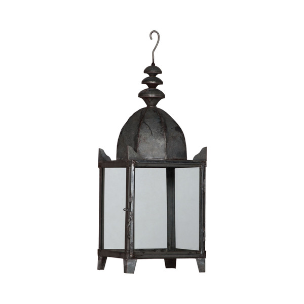 Elk Hanging Candle Lantern In Antiqued Metal 2917046