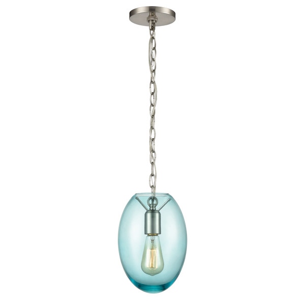 Elk Ellipsa 7'' Wide 1-Light Mini Pendant - Satin Nickel 30060/1