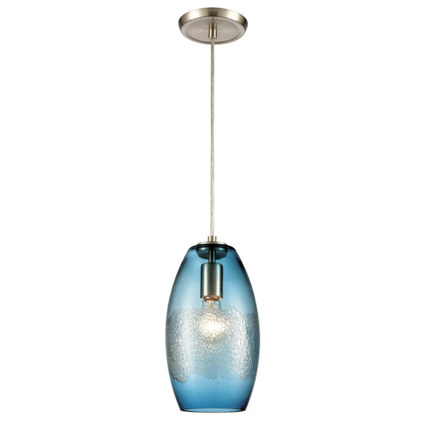 Elk Ebbtide 6'' Wide 1-Light Mini Pendant - Satin Nickel 30210/1