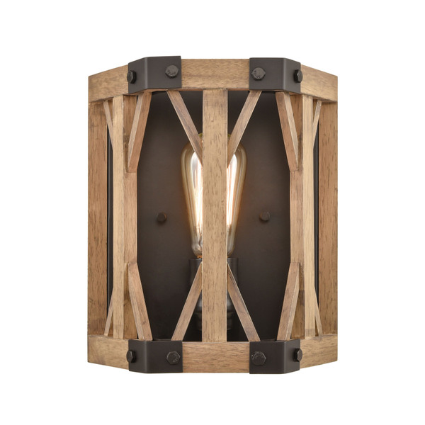 Elk Structure 10'' High 1-Light Sconce - Oil Rubbed Bronze 33320/1