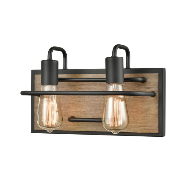 Elk Copley 13'' Wide 2-Light Vanity Light - Matte Black 45484/2