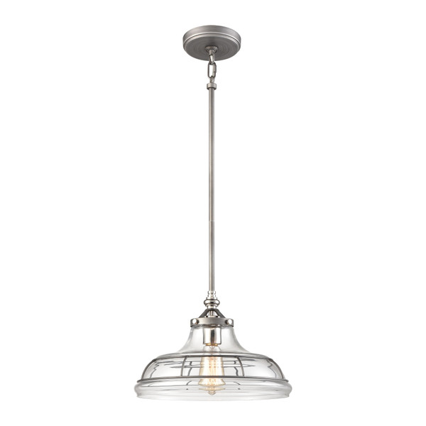 Elk Dunkirk 13'' Wide 1-Light Pendant - Weathered Zinc 69244/1